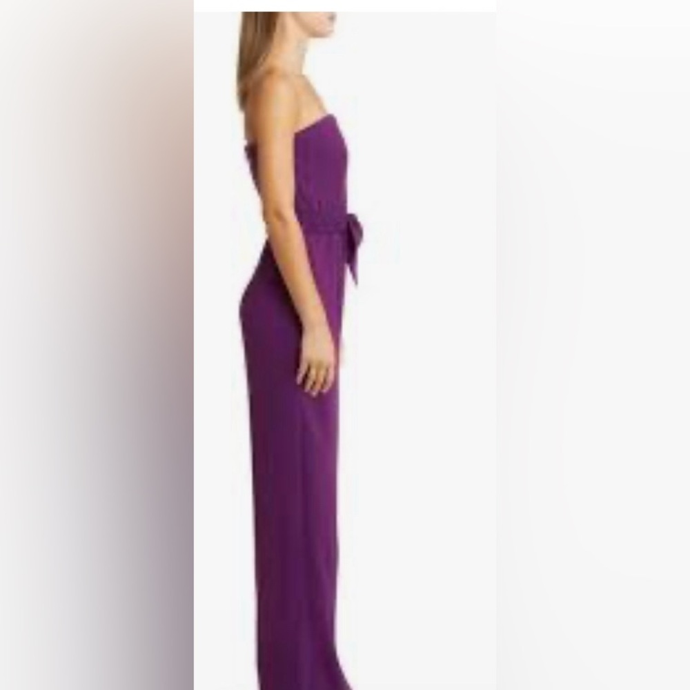 Lilly Pulitzer Purple Jumpsuit with Sweetheart Neckline - Picture 2 of 4